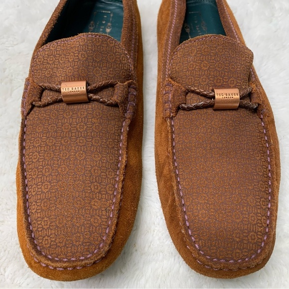Ted Baker Men\'s Tan Carlsun 2 Driver Suede Moccasins Slip-on Loafers UK 8 / US 9 main image 6